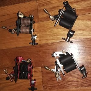 Tattoo kit coil machines